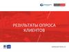 Результаты опроса клиентов