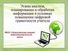 Этапы анализа, планирования и обработки информации в условиях повышения цифровой грамотности учителя