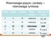 Równowaga popytu i podaży – równowaga rynkowa