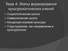 Этапы формирования культурологических учений. Тема 4