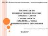 Инструктаж по производственной практике. Педагогика дополнительного образования