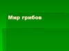 Мир грибов