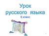 Урок русского языка (6 класс)