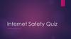 Internet Safety Quiz
