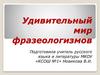 Удивительный мир фразеологизмов