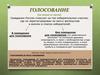 Голосование и подсчет голосов избирателей!