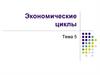 Экономические циклы. (Тема 5)