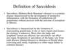 Definition of sarcoidosis