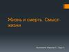 Жизнь и смерть. Смысл жизни