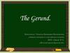 The Gerund