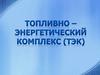 Топливно-энергетический комплекс (ТЭК) и газовая промышленность России