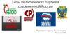 Типы политических партий в современной России