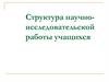 Структура научно-исследовательской работы учащихся