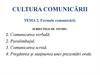 Cultura comunicării. Formele comunicării