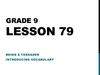 Grade 9. Lesson 79. Being a teenager introducing vocabulary