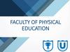 Faculty of physical education