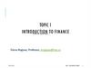 Topic 1. Introduction