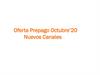 Oferta Prepago Octubre’20 Nuevos Canales