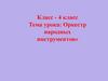 Оркестр народных инструментов  (4 класс)
