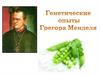 Генетические опыты Грегора Менделя
