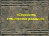 Cкорость химических реакций