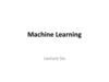 Machine Learning