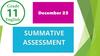 Summative assessment