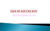 Era Of Kievan Rus