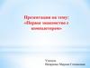 Первое знакомство с компьютером