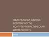 Федеральная служба безопасности. Контртеррористическая деятельность. (Тема 5)