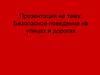 Безопасное поведение на улицах и дорогах
