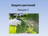 Защита растений. Болезни растений и их классификация
