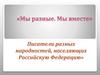 «Мы разные. Мы вместе». Писатели разных народностей, населяющих Российскую Федерацию