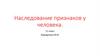 Наследование признаков у человека