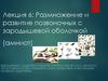 Лекция 6: Размножение и развитие позвоночных с зародышевой оболочкой (амниот)