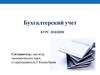 Бухгалтерский учет. Подготовка и представление финансовой отчетности
