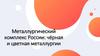 Металлургический комплекс России: чёрная и цветная металлургии