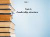 Topic 2. Leadership structure