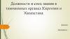 Должности и спец. звания в таможенных органах Киргизии и Казахстана