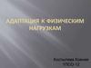Адаптация к физическим нагрузкам