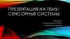 Сенсорные системы