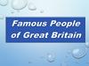 Famous People of Great Britain