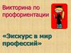 Викторина по профориентации «Экскурс в мир профессий»
