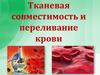 Тканевая совместимость и переливание крови