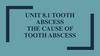 The cause of tooth abscess