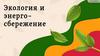 Экология и энергосбережение