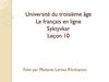 Université du troisième âge. Le français en ligne