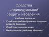 Средства индивидуальной защиты населения