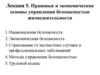 Правовые и экономические основы управления безопасностью жизнедеятельности. Лекция 5