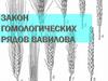 Закон гомологических рядов Вавилова